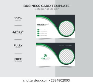 Creative unique, Professional, Luxury, Modern and simple corporate business visiting card design template ideas for personal identity stock illustration