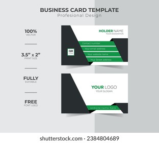 Creative unique, Professional, Luxury, Modern and simple corporate business visiting card design template ideas for personal identity stock illustration