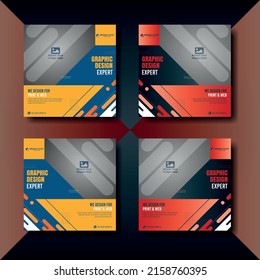Diseño creativo y único de publicaciones en medios sociales para anuncios de negocios