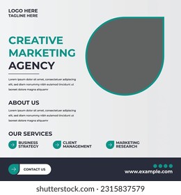 Creative and Unique Social media post design for Creative and Digital Marketing Agency