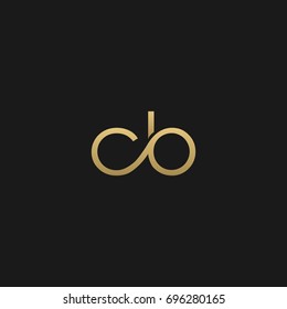 Creative unique stylish connected fashion brands black and gold color AB BA A B initial based letter icon logo.