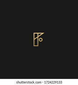Creative unique stylish F initial based letter icon logo