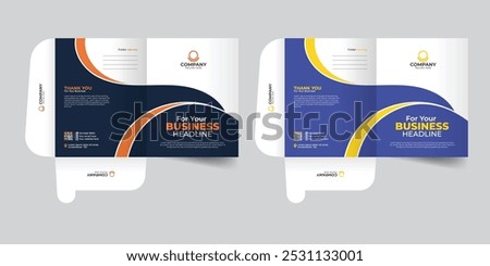 Creative unique stylish modern file folder design, Professional creative Luxury corporate presentation Document Folders for your business.
