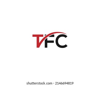 Creative Unique TFC Letter Logo Design Concept Vector Illustration.