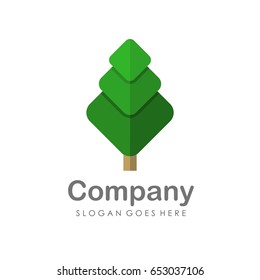 Creative and unique tree logo illustration vector