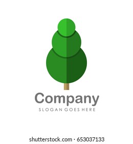 Creative and unique tree logo illustration vector