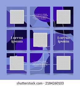 Fuente de rompecabezas creativa única y moderna de medios sociales con 9 plantillas	
