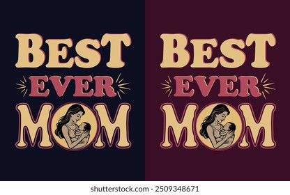 Creative Unique Trendy Mother vector Typography T-Shirt design for free download.