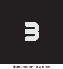 Creative unique trendy stylish black and white color 3 kardinal based letter icon logo