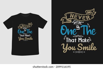 Diseño de camisetas de tipografía única creativa 
