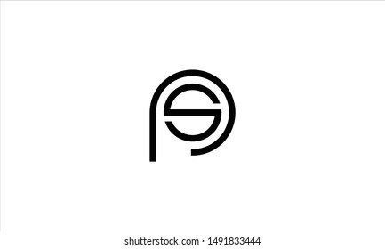 Creative and Unique use of letters PS,SP,P,S in a circle  shape 
