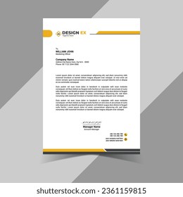 Diseño de membrete creativo y único de la empresa vectorial 