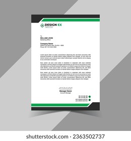 Creative and unique vector company letterhead Design 