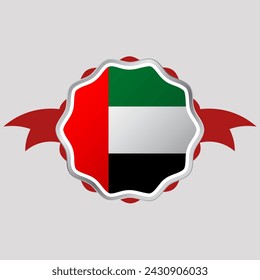 Creative United Arab Emirates Flag Sticker Emblem