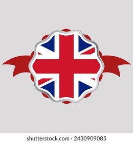 Creative United Kingdom Flag Sticker Emblem