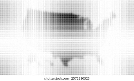 Creative United States Line Halftone Background