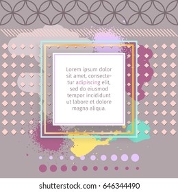 Creative universal abstract background. Vector