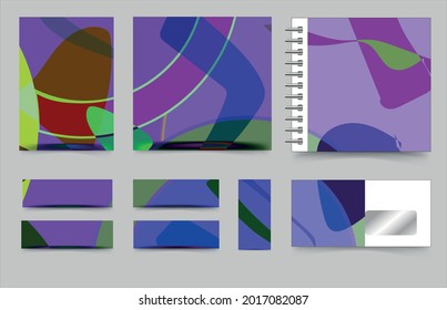 Creative universal art color cards. Trendy graphic template for banner, poster, cover, invitation, poster, brochure, header design