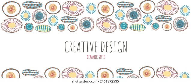 Kreative universelle Kunst Vorlage mit abstrakten organischen Formen. Geeignet für Plakat, Karte, Einladung, Flyer, Cover, Banner, Plakat, Broschüre.