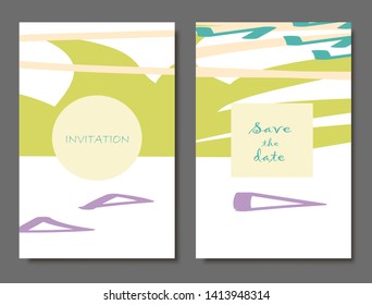 Creative universal artistic cards. Trendy Graphic Design for banner, poster, invitation, cover, placard, brochure, header.