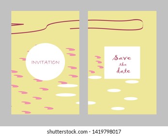 Creative universal artistic cards. Trendy Graphic Design for banner, poster, invitation, cover, placard, brochure, header.