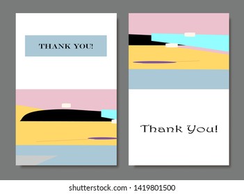 Creative universal artistic cards. Trendy Graphic Design for banner, poster, invitation, cover, placard, brochure, header.