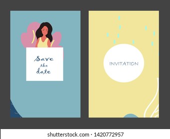 Creative universal artistic cards. Trendy Graphic Design for banner, poster, invitation, cover, placard, brochure, header.