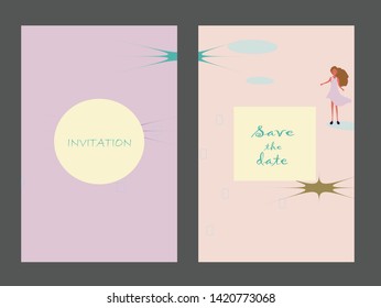 Creative universal artistic cards. Trendy Graphic Design for banner, poster, invitation, cover, placard, brochure, header.