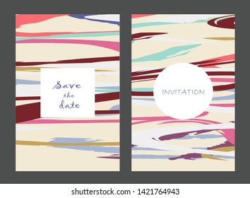 Creative universal artistic cards. Trendy Graphic Design for banner, poster, invitation, cover, placard, brochure, header.