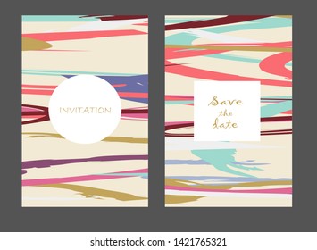 Creative universal artistic cards. Trendy Graphic Design for banner, poster, invitation, cover, placard, brochure, header.