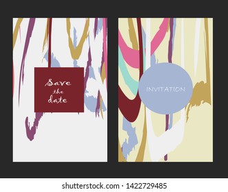 Creative universal artistic cards. Trendy Graphic Design for banner, poster, invitation, cover, placard, brochure, header.