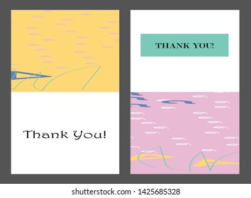 Creative universal artistic cards. Trendy Graphic Design for banner, poster, invitation, cover, placard, brochure, header.