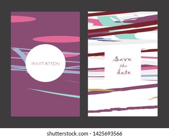Creative universal artistic cards. Trendy Graphic Design for banner, poster, invitation, cover, placard, brochure, header.