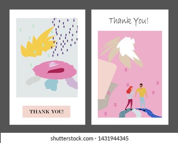Creative universal artistic cards. Trendy Graphic Design for banner, poster, invitation, cover, placard, brochure, header.