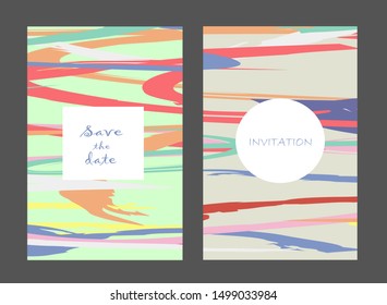 Creative universal artistic cards. Trendy Graphic Design for banner, poster, invitation, cover, placard, brochure, header.
