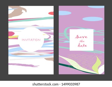 Creative universal artistic cards. Trendy Graphic Design for banner, poster, invitation, cover, placard, brochure, header.