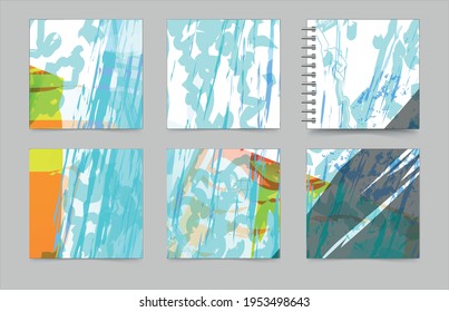 Creative universal artistic  cards. Trendy Graphic Design for banner, poster, cover, invitation, placard, brochure, header, notebook