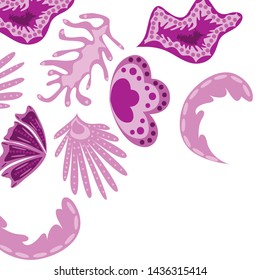 Creative universal artistic floral background. Trendy Graphic Design for banner, poster, cover.