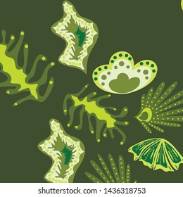 Creative universal artistic floral background. Trendy Graphic Design for banner, poster, cover.