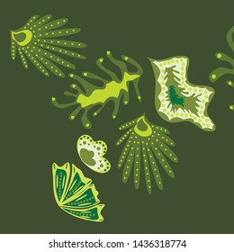 Creative universal artistic floral background. Trendy Graphic Design for banner, poster, cover.