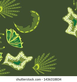 Creative universal artistic floral background. Trendy Graphic Design for banner, poster, cover.