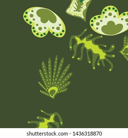 Creative universal artistic floral background. Trendy Graphic Design for banner, poster, cover.