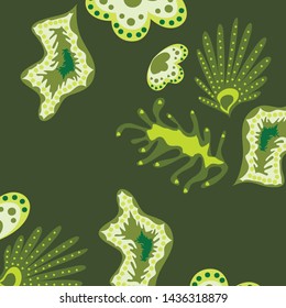Creative universal artistic floral background. Trendy Graphic Design for banner, poster, cover.