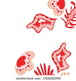 Creative universal artistic floral background. Trendy Graphic Design for banner, poster, cover.
