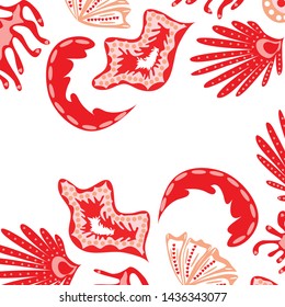 Creative universal artistic floral background. Trendy Graphic Design for banner, poster, cover.