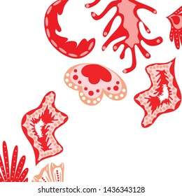 Creative universal artistic floral background. Trendy Graphic Design for banner, poster, cover.