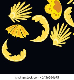 Creative universal artistic floral background. Trendy Graphic Design for banner, poster, cover.