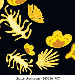 Creative universal artistic floral background. Trendy Graphic Design for banner, poster, cover.