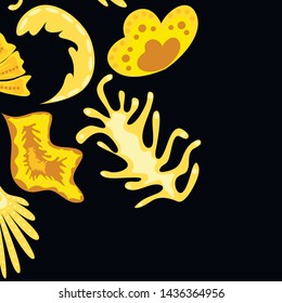 Creative universal artistic floral background. Trendy Graphic Design for banner, poster, cover.