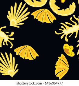 Creative universal artistic floral background. Trendy Graphic Design for banner, poster, cover.